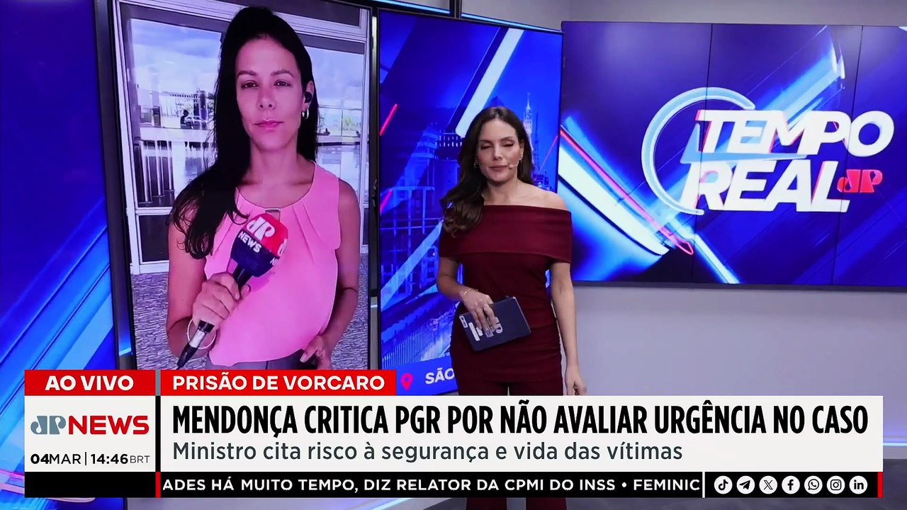 Caso Master: Mendonça critica PGR por não avaliar urgência na investigação de Vorcaro | TEMPO REAL