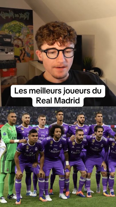 Les meilleurs joueurs du Real Madrid #foot #football #top10 #classement