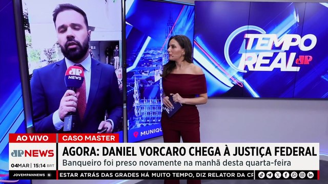 AGORA: Daniel Vorcaro, dono do Banco Master, chega à Justiça Federal | TEMPO REAL