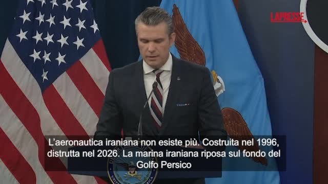Hegseth conferma: «Un sottomarino Usa ha affondato una nave da guerra di Teheran»