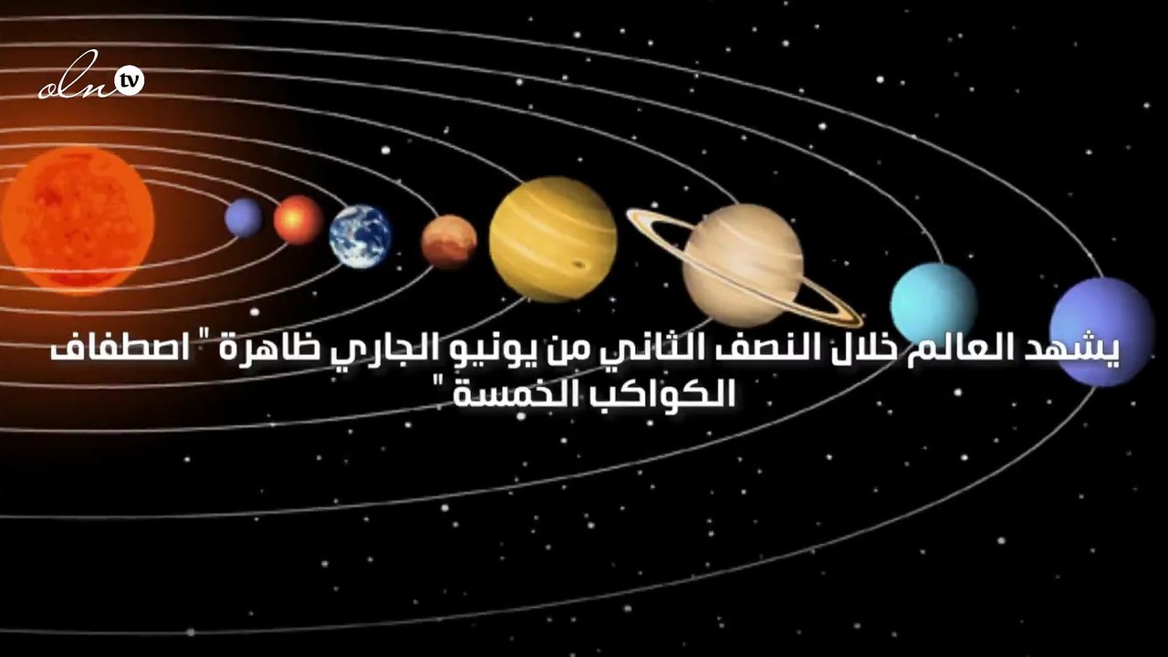 العالم يشهد ظاهرة اصطفاف 5 كواكب في ظاهرة تحدث...