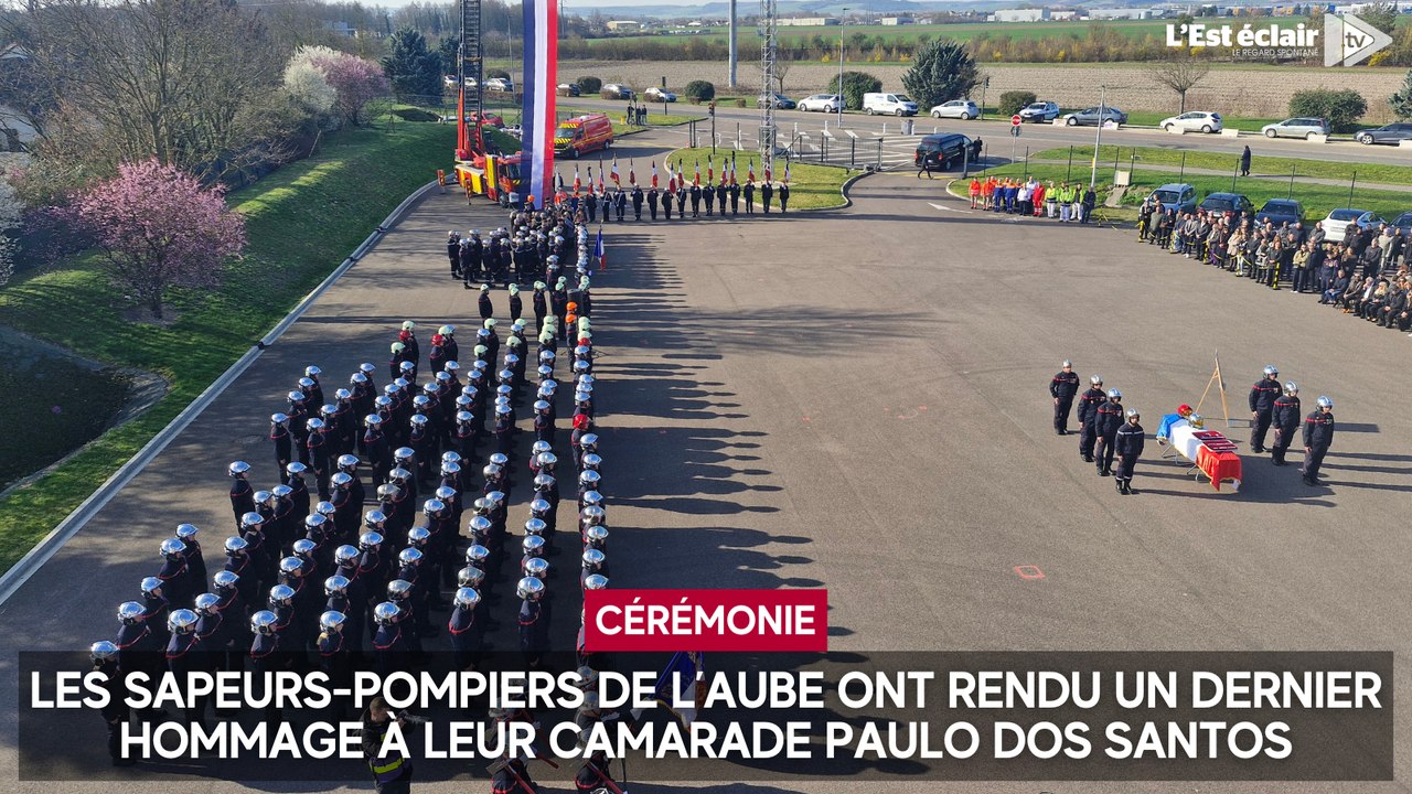 Les sapeurs-pompiers de l’Aube ont rendu un dernier hommage à leur camarade Paulo Dos Santos