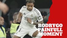 The exact moment Rodrygo suffers devastating ACL injury