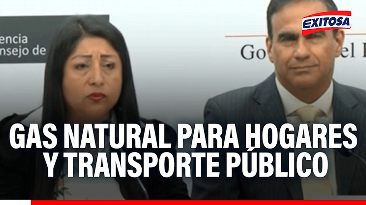 Gas natural se priorizará para uso doméstico y transporte público, indica Denisse Miralles