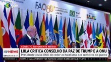 RELAÇÃO ABALADA? Lula critica Conselho da Paz de Trump, ONU e dinheiro gasto em guerras