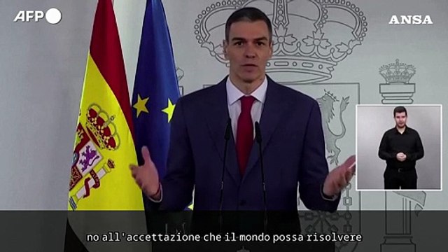 Iran, Sanchez: La posizione della Spagna e': no alla guerra