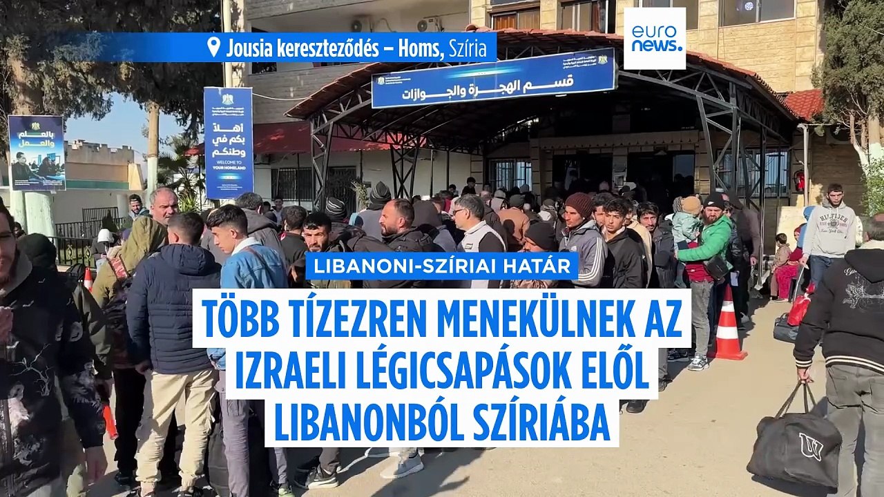 Több tízezren menekülnek az izraeli légicsapások elől Libanonból Szíriába