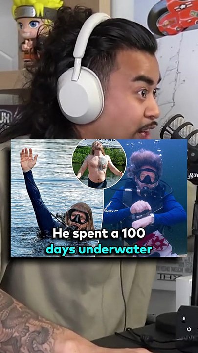 Man reverses age staying underwater 😱 #fyp #podcast #jumpersjump  created by Jumpers Jump Podcast with Jumpers Jump Podcast's original sound