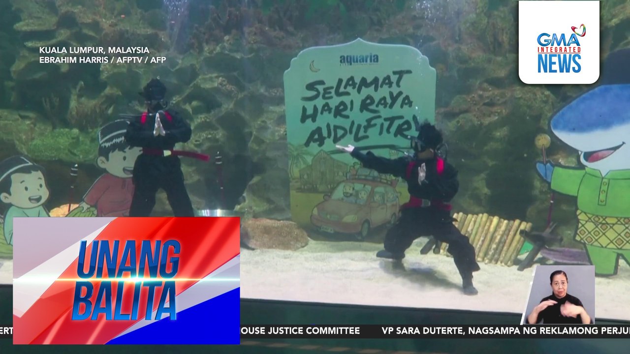 Underwater Silat na traditional Malay martial arts, ibinida habang papalapit ang Eid festivities | Unang Balita