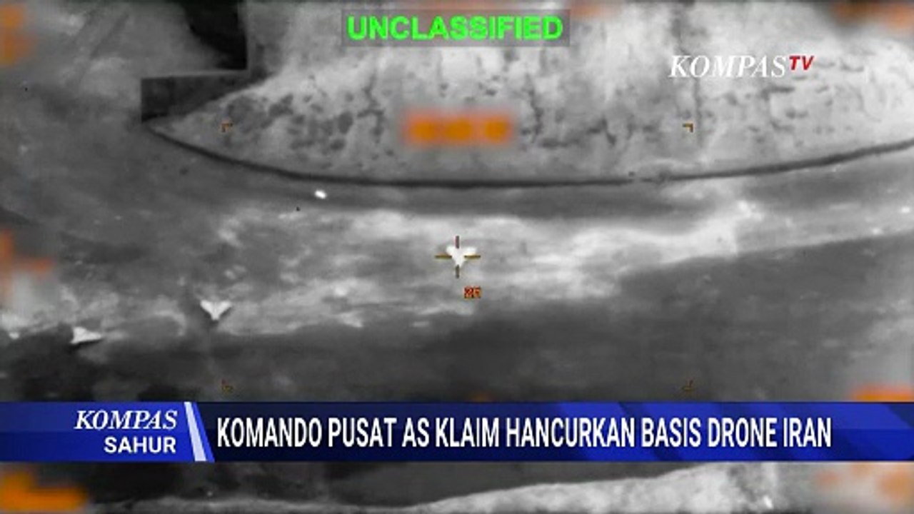 AS Rilis Rekaman Detik-Detik Hancurkan Basis Drone Iran, Sebut Ancaman bagi Timur Tengah
