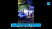Persecución policial, choque y heridos en La Plata