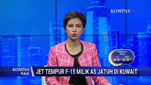 Rekaman Jet Tempur F-15 Milik AS Jatuh di Kuwait, Diduga Salah Tembak Sistem Pertahanan Udara