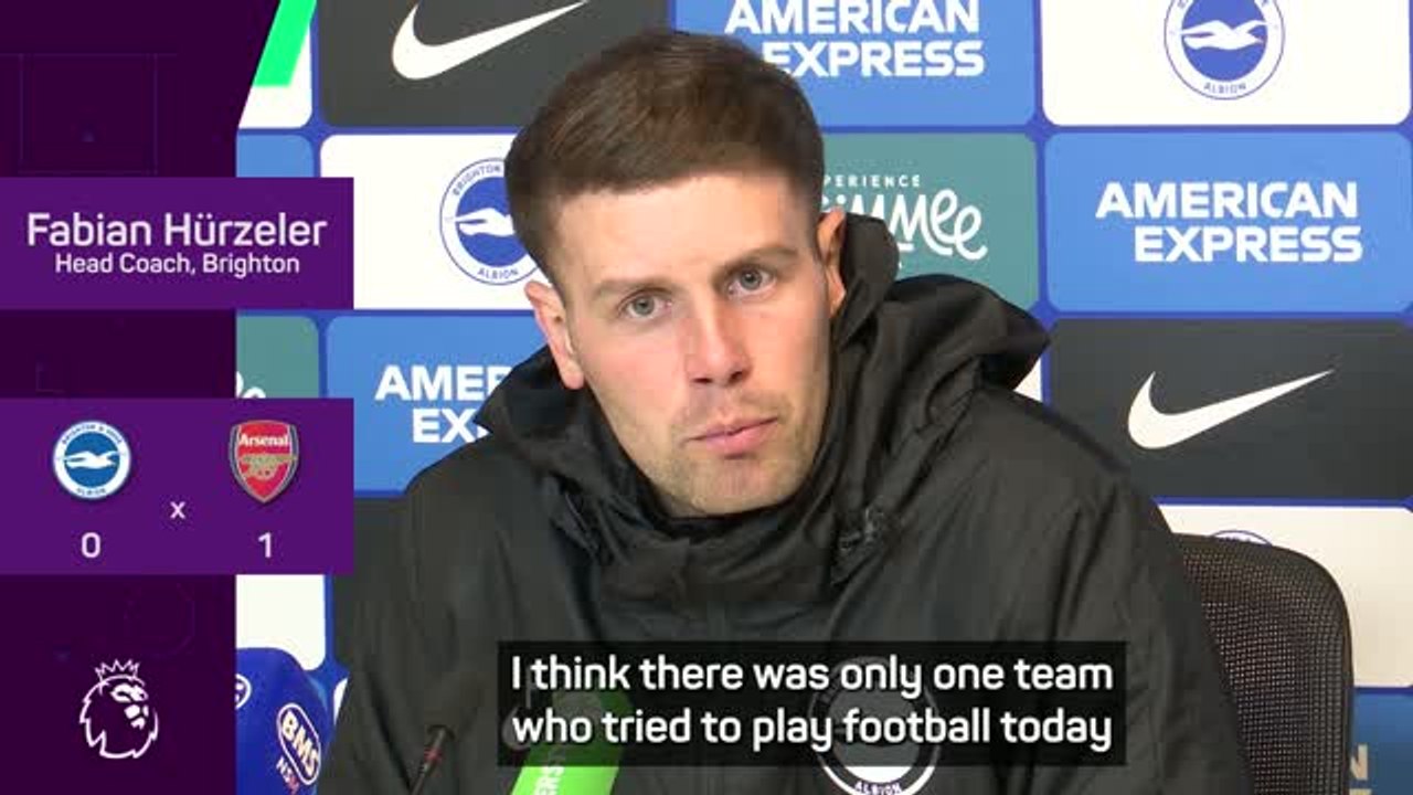 Only one team tried to play football - Brighton boss slams Arsenal tactics