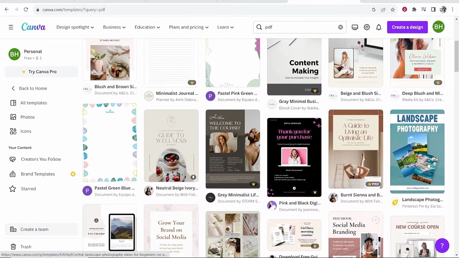 Complete Canva Tutorial Part 1