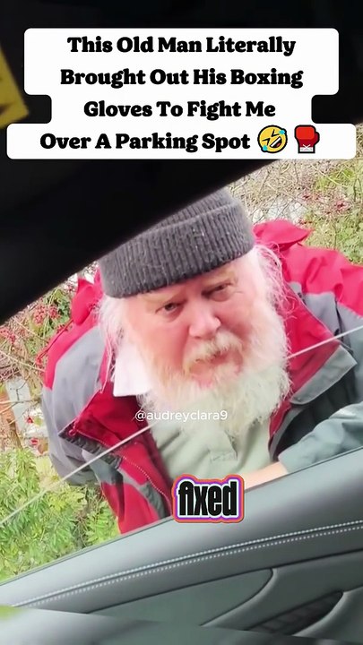 This Old Man Literally Brought Out His Boxing Gloves To Fight Me Over A Parking Spot 🤣🥊