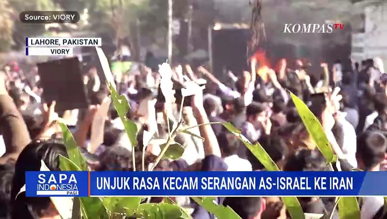 Demo Kecam Serangan AS Israel ke Iran di Pakistan dan India, Konsulat Dilempari Batu dan Dibakar