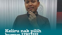 Keliru nak pilih kursus UPU???