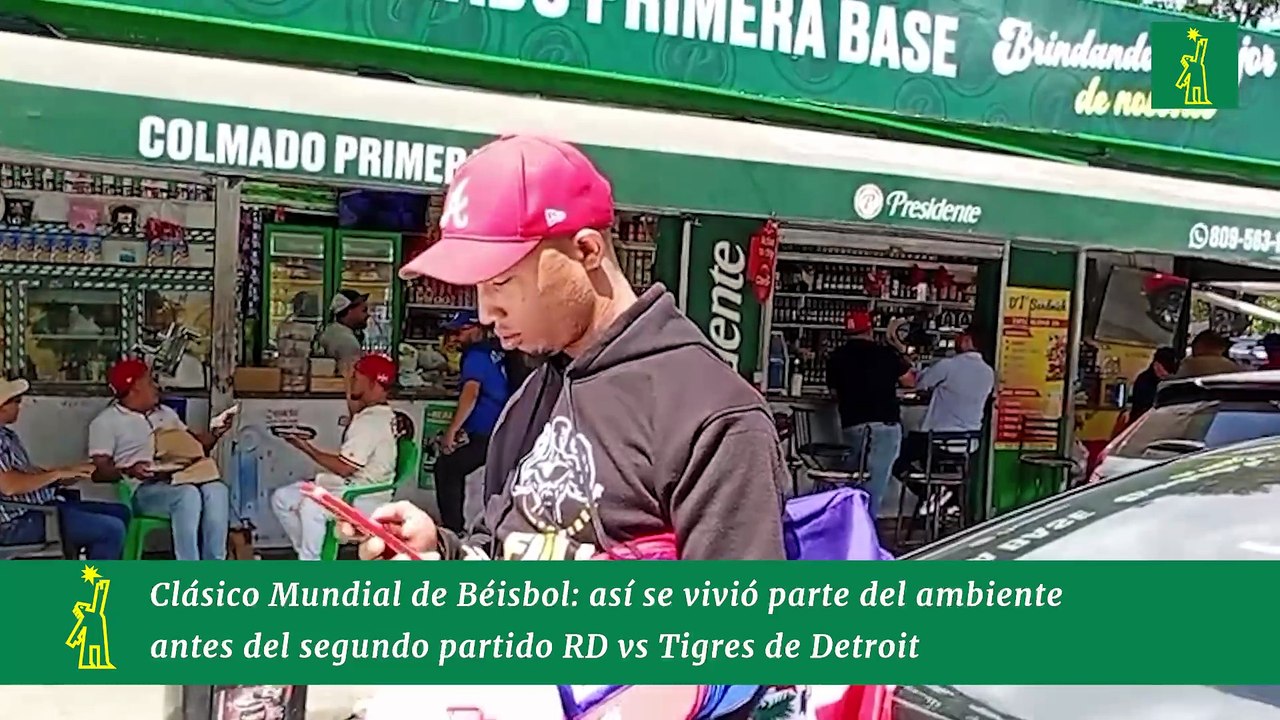 Clásico Mundial de Béisbol: así se vivió parte del ambiente antes del segundo partido RD vs Tigres de Detroit