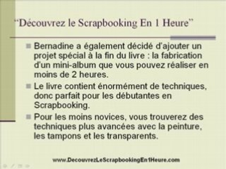 Livre Scrapbooking de Bernadine