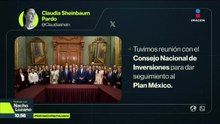 Claudia Sheinbaum se reunió en con el Consejo Nacional de Inversiones