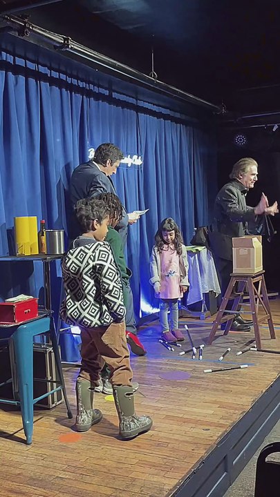Family Magic Show NYC Broadway Magic Hour Jim Vines Carl Mercurio Family Show All Ages Magic Illusion Mind-Reading Grand Illusion Comedy Audience Participation Broadway Comedy Club Times Square New York City