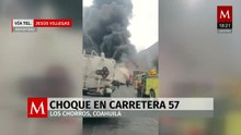 Reportan incendio y choque múltiple en la carretera 57 | Milenio Noticias, 4 de marzo de 2026