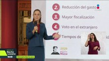Claudia Sheinbaum presentó esta mañana su propuesta de reforma electoral