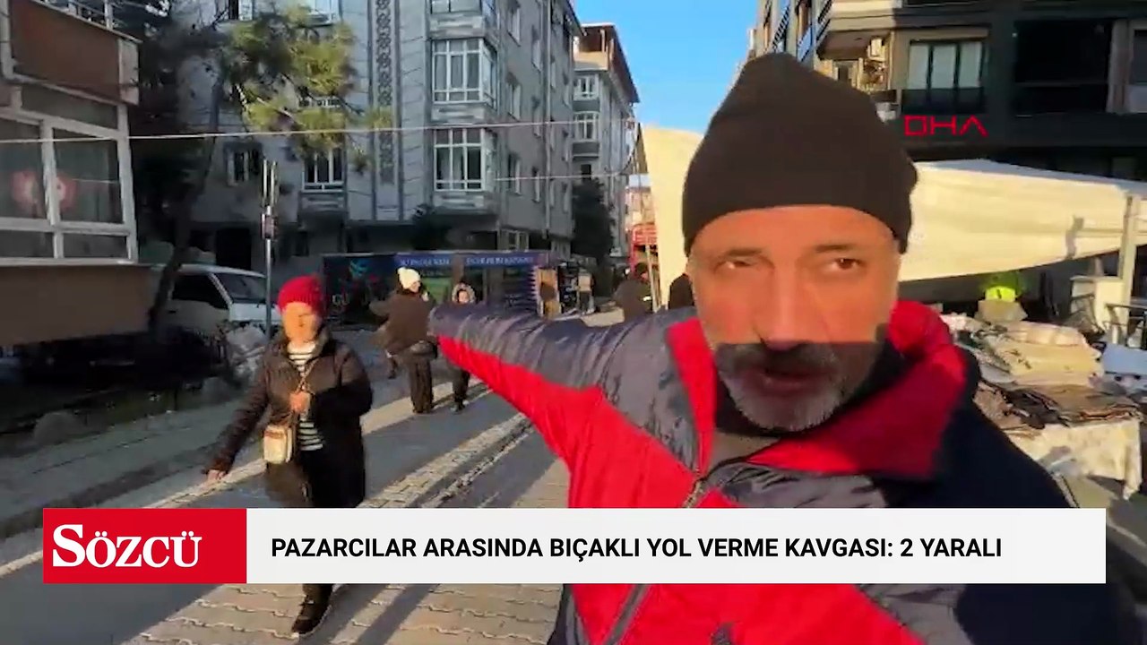 Avcılar’da pazarcılar arasında bıçaklı yol verme kavgası: 2 yaralı