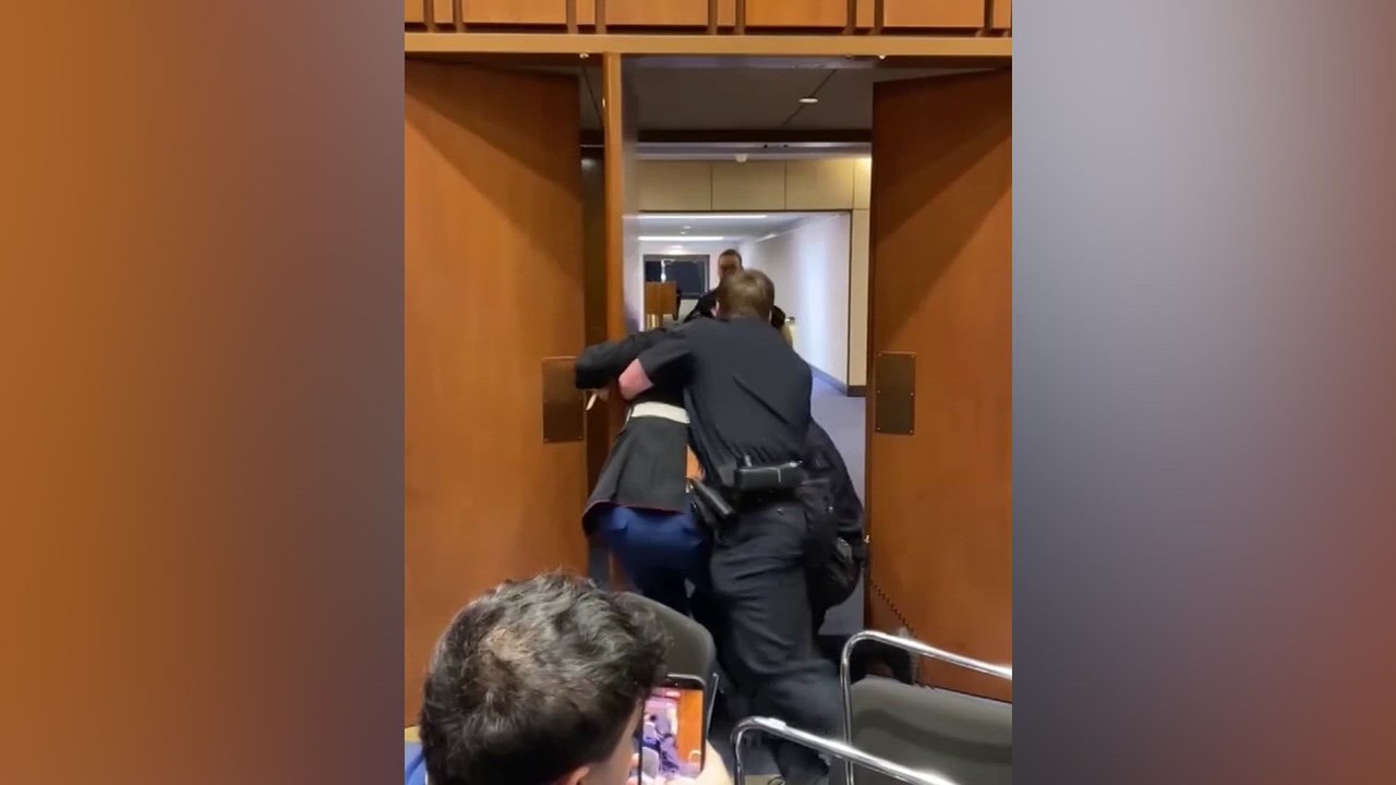 US Marine veteran gets arm broken as he protests in Congress
