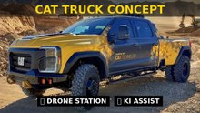 Caterpillar CAT Truck Concept: Gelber Heavy-Duty-Pickup mit Mega-Power