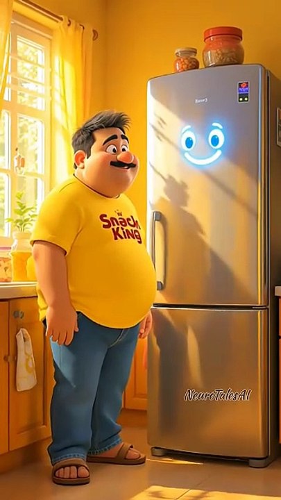 Raju vs Smart Fridge 😂 _ The Funniest 3D Animation You’ll See Today! _ #AI #FunnyAnimation