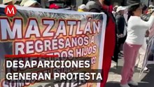 Familiares de turistas desaparecidos en Mazatlán protestan en Ciudad de México