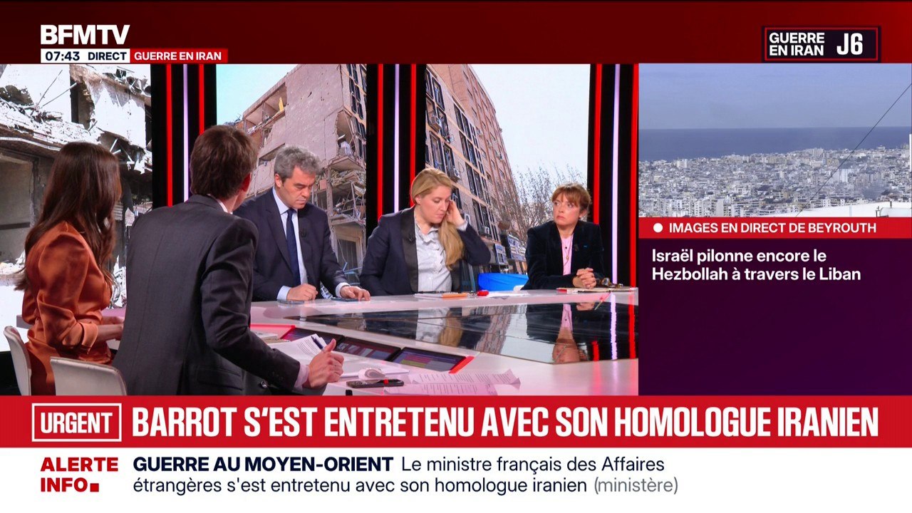 Guerre au Moyen-Orient: Jean-Noël Barrot, le ministre des Affaires étrangères et de l'Europe s'est entretenu avec son homologue iranien