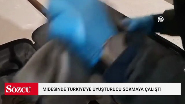 Midesinde Türkiye'ye uyuşturucu sokan şüpheliyle bu kişiye yardım eden 4 zanlı yakalandı