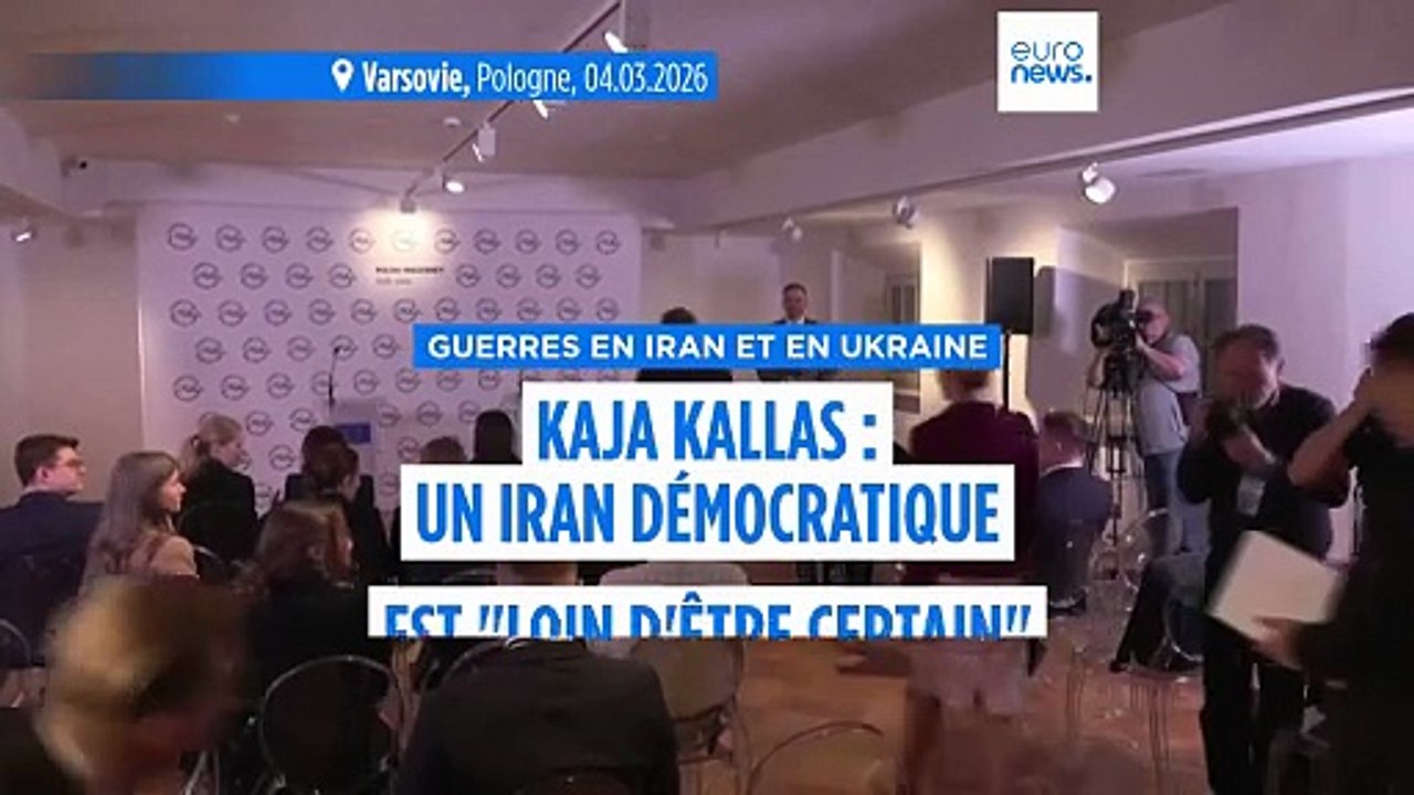 Un Iran démocratique est "loin d'être certain", estime la cheffe de la diplomatie européenne, Kaja Kallas