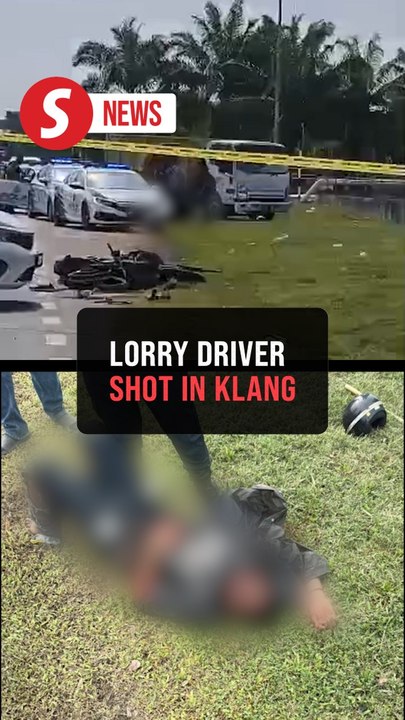 Lorry driver shot in Klang, two suspects injured after witness rams motorcycle