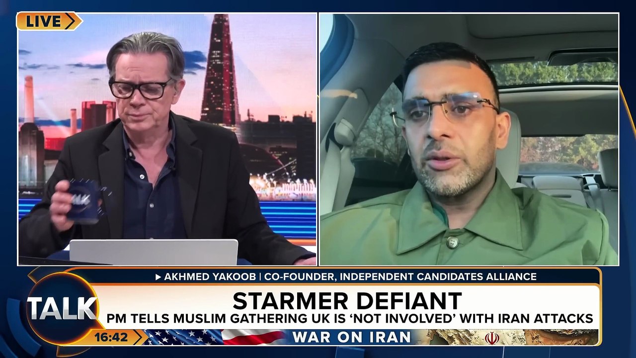 He's WISHY-WASHY!  PM Keir Starmer Tells Muslim Vote UK 'Not Involved' In Iran Attacks - TalkTV
