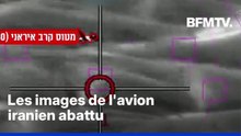 L’armée israélienne diffuse les images de l'avion iranien abattu