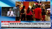 Metrô de São Paulo amplia teste de operação 24 horas por mais 6 meses