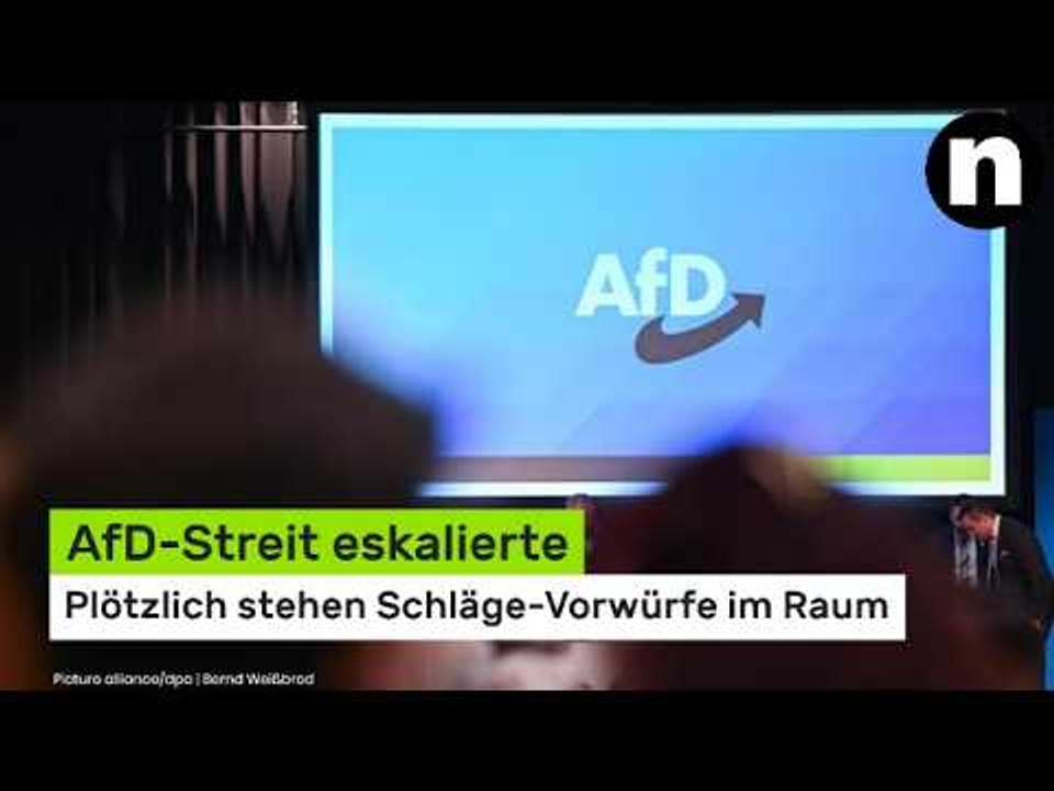 AfD-Streit eskalierte - plötzlich stehen Schläge-Vorwürfe im Raum