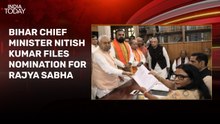Nitish Kumar files Rajya Sabha nomination, to step down as Bihar Chief Minister