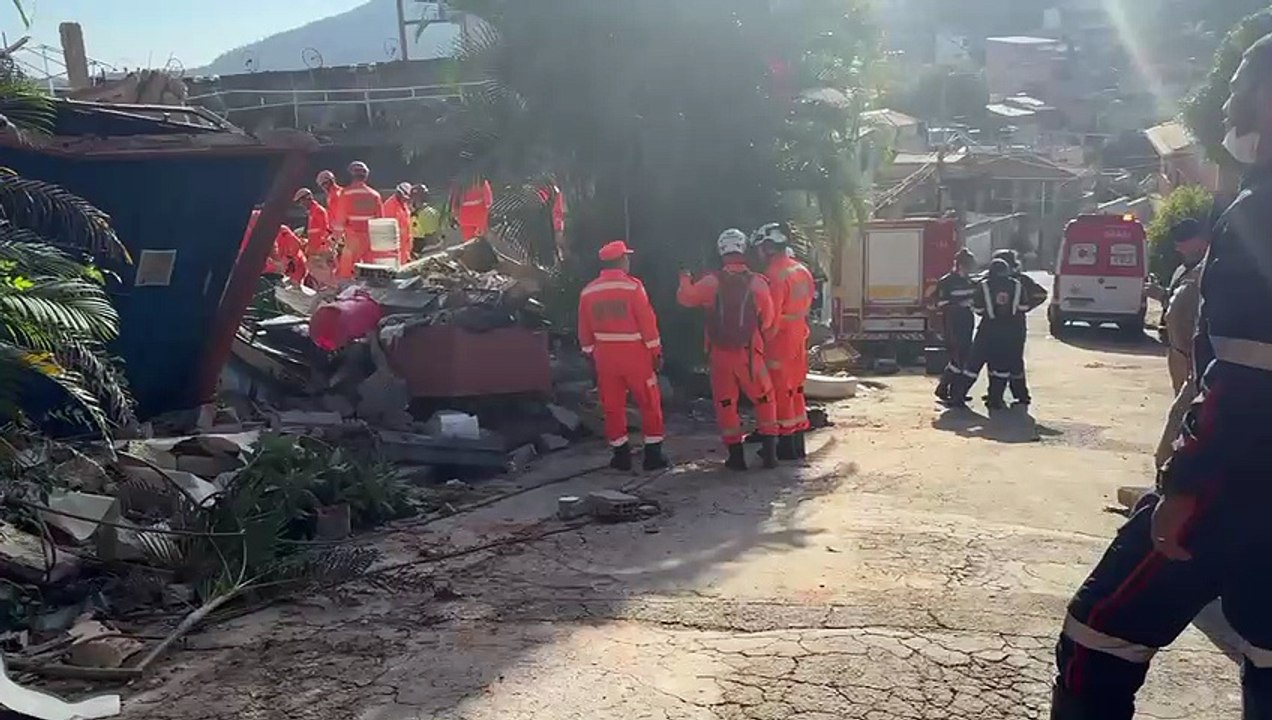 Asilo desaba em BH; bombeiros buscam vítimas