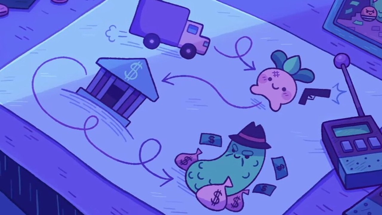 Turnip Bay Robs a Bank: Nach Steuerbetrüger wird die kleine Rübe jetzt zum Bankräuber