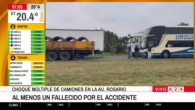 Caos en la Ruta 9: dos choques dejaron un muerto, heridos y el tránsito colapsado