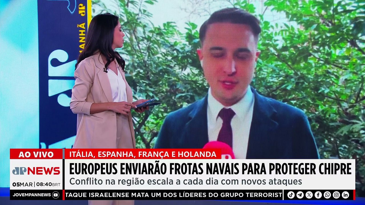 Europeus reforçam defesa de Chipre com frotas navais e sistemas antidrone