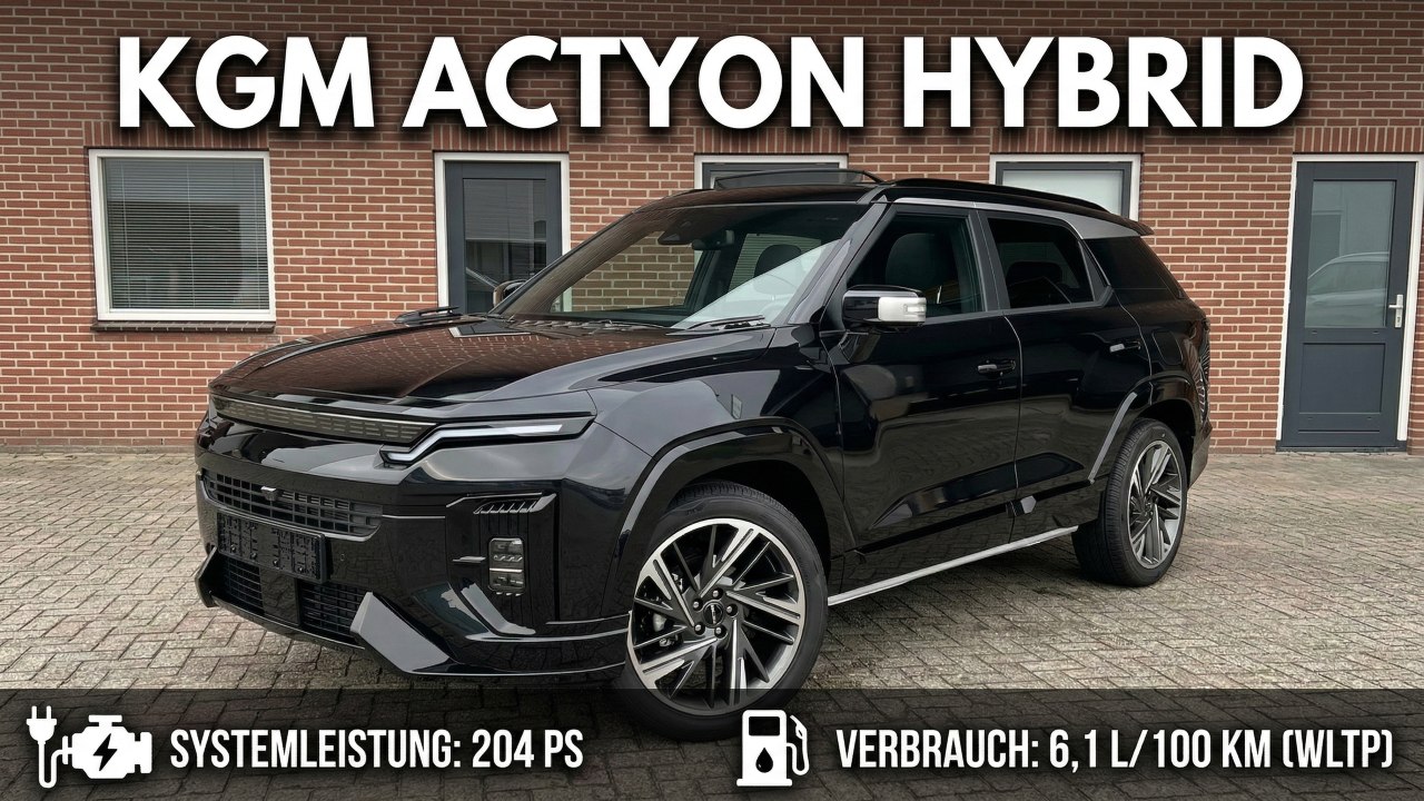 KGM Actyon Hybrid: Neues elektrifiziertes SUV-Coupé vorgestellt