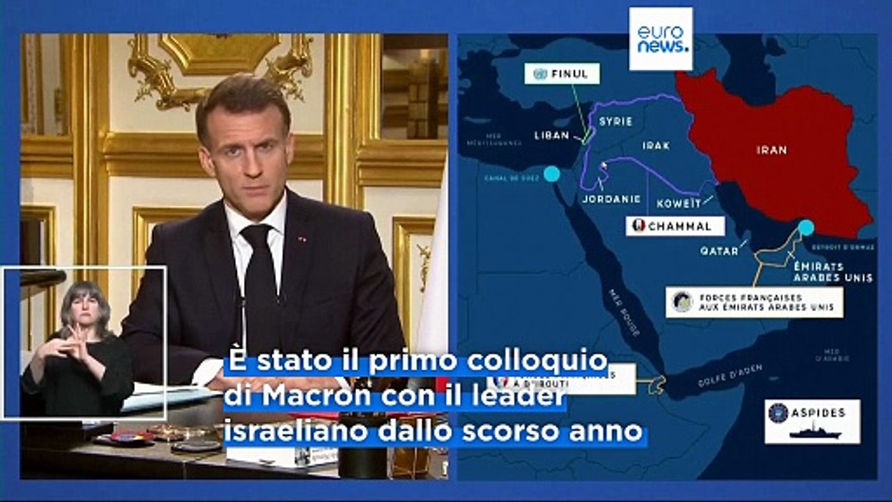Libano, Macron a Netanyahu: "Si eviti offensiva di terra"