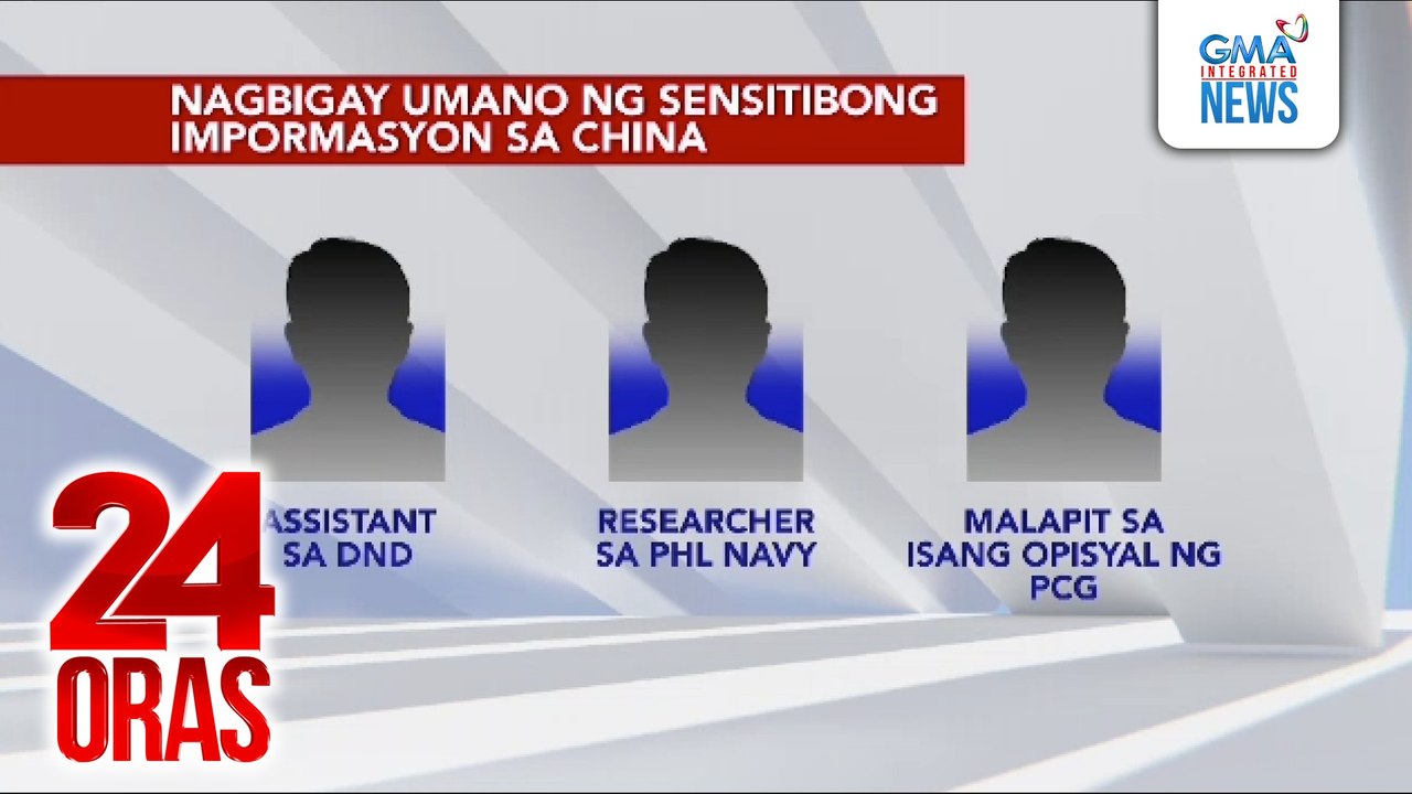 3 Pinoys caught sharing confidential info to China says NSC | 24 Oras ...