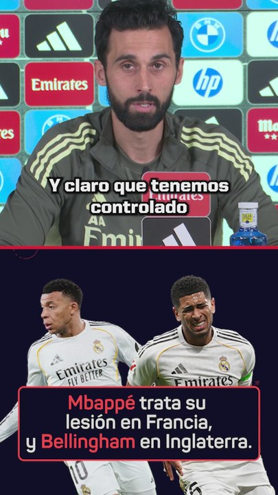 Arbeloa, sobre Mbappé y Bellingham: "Todas las lesiones están supervisadas por los servicios médicos del club"