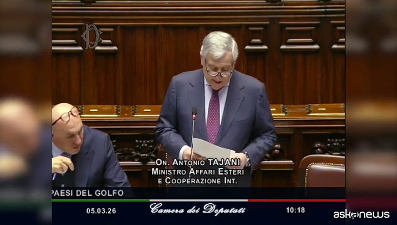 Iran, Tajani: "Paesi Golfo chiedono sostegno Italia per difesa aerea"